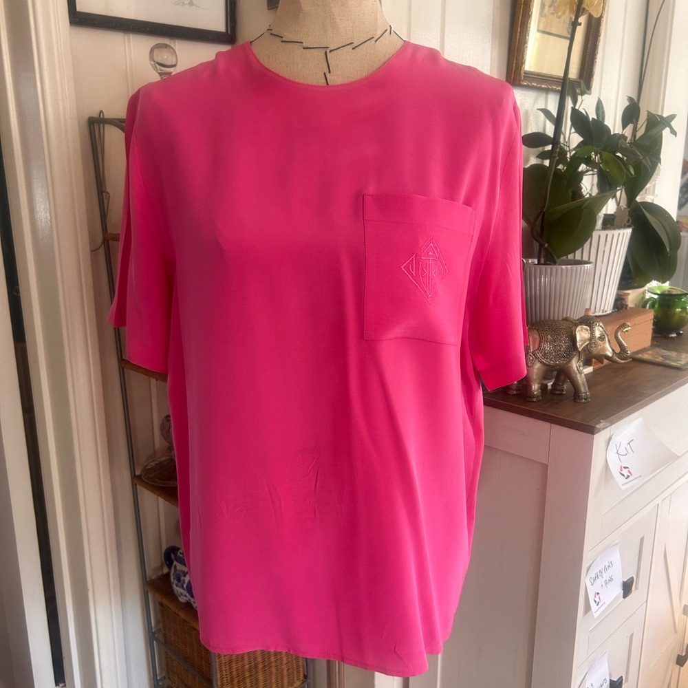 Talbots Pink Boxy Short Sleeve T-Shirt